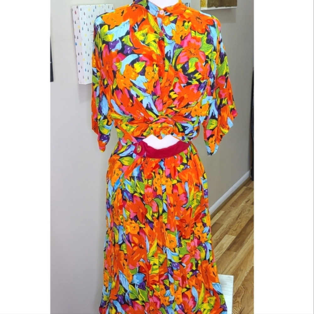 Floral 2 piece skirt set brand After  All